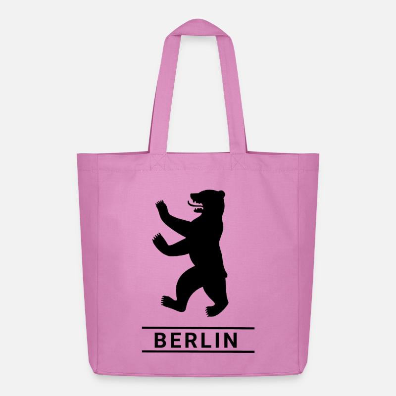 Berliner Bär - Midweight recycelter Stoffbeutel von Stanley/Stella - Pink