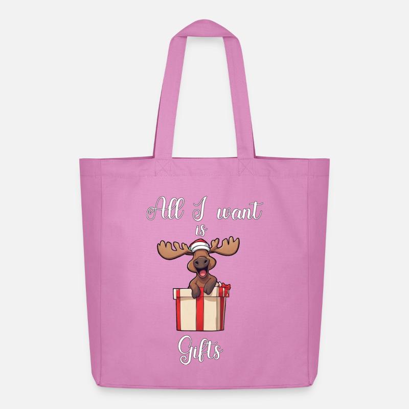 Christmas Deer #2 - Midweight recycelter Stoffbeutel von Stanley/Stella - Pink