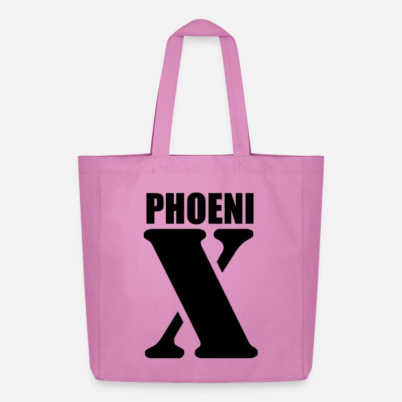 Phoenix – First Name Design | Minimal Typography - Midweight Recycled Tote Bag by Stanley/Stella - pink