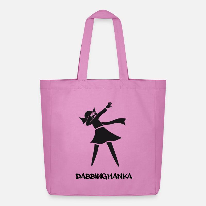 DABBING HANKA - Midweight Recycled Tote Bag by Stanley/Stella - pink