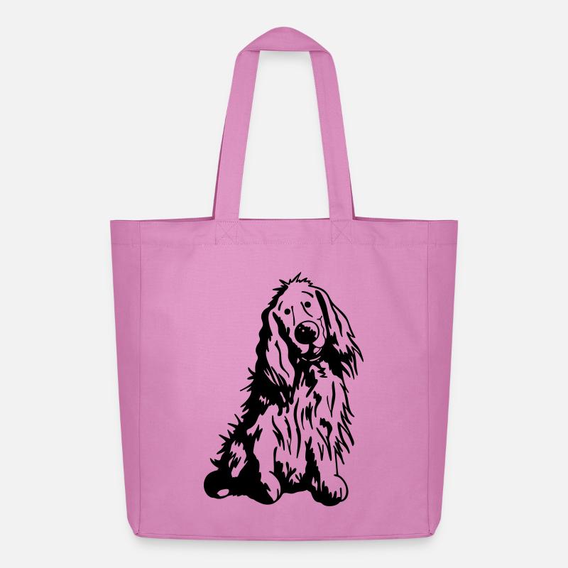 Verträumter Cocker Spaniel - Midweight recycelter Stoffbeutel von Stanley/Stella - Pink