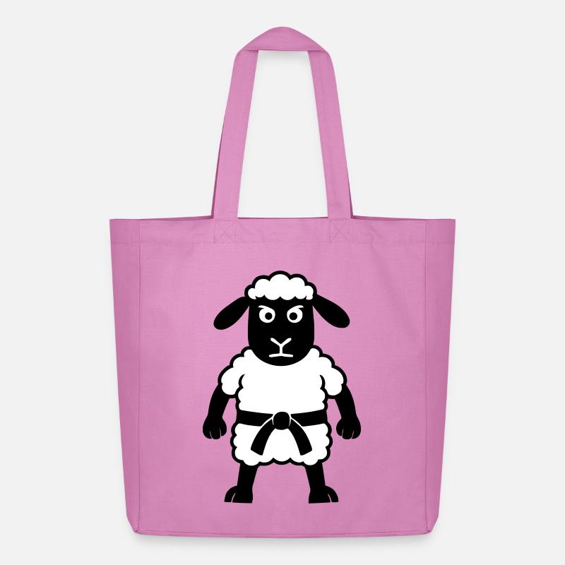Karate Schaf - Midweight recycelter Stoffbeutel von Stanley/Stella - Pink