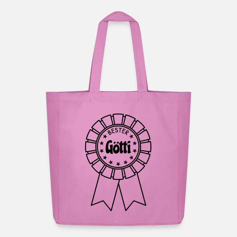 Bester Götti - Midweight recycelter Stoffbeutel von Stanley/Stella - Pink