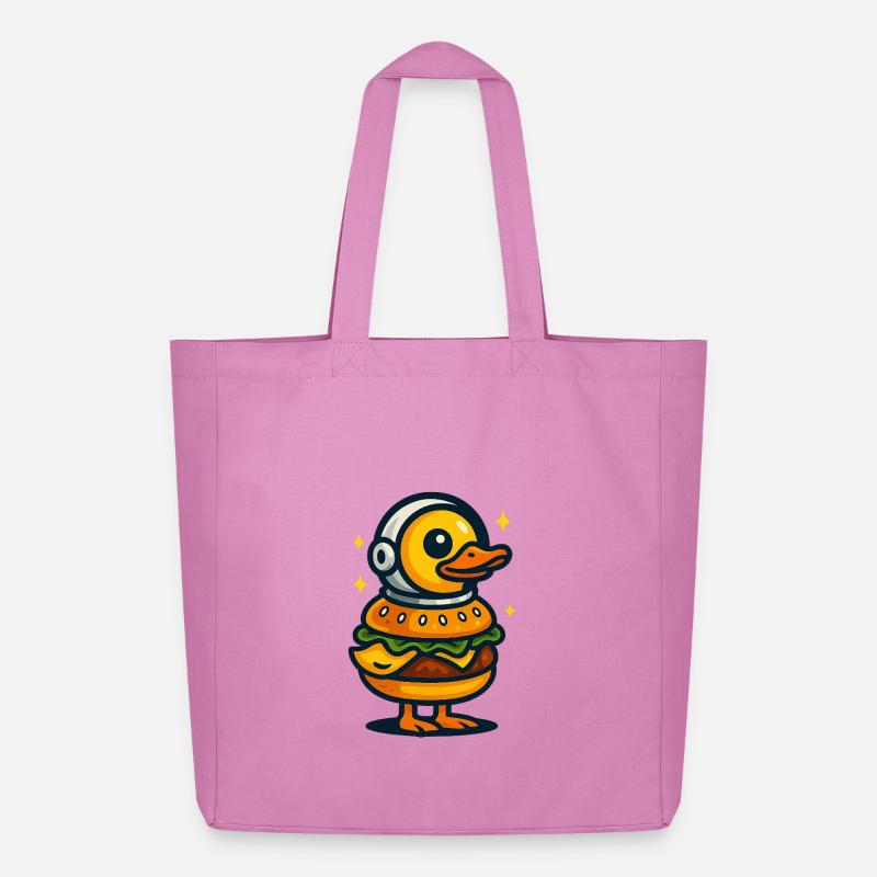 Burger Ente - Midweight recycelter Stoffbeutel von Stanley/Stella - Pink