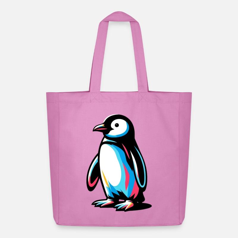 Pinguin - Midweight recycelter Stoffbeutel von Stanley/Stella - Pink