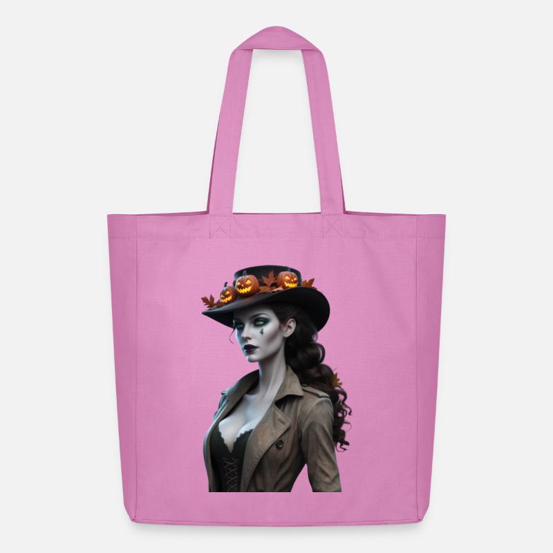 Halloween-Hexe - Der Hirsch-Stalker - Midweight recycelter Stoffbeutel von Stanley/Stella - Pink