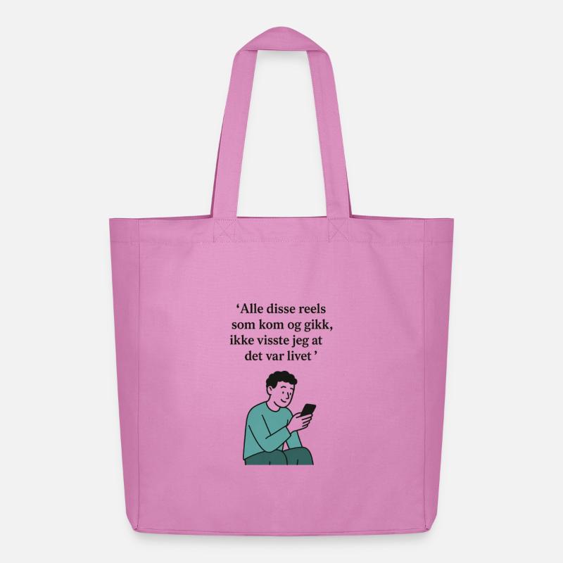Rollen - Midweight recycelter Stoffbeutel von Stanley/Stella - Pink