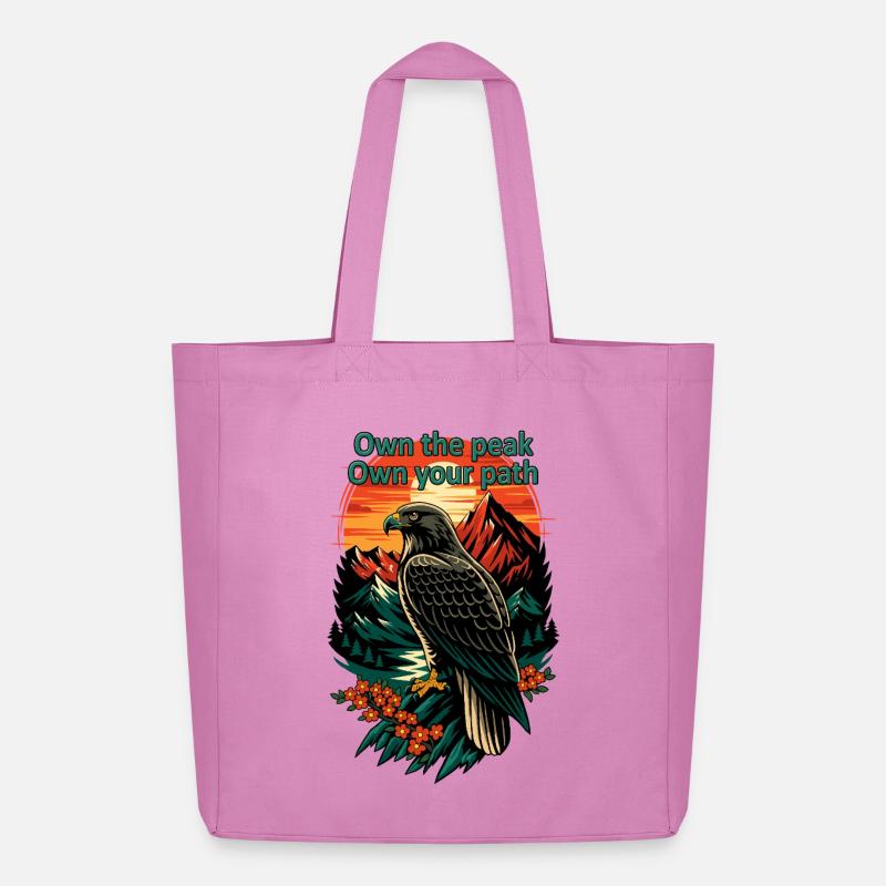Posséder le sentier Peak Eagle - Tote bag Stanley/Stella Midweight recyclé - rose