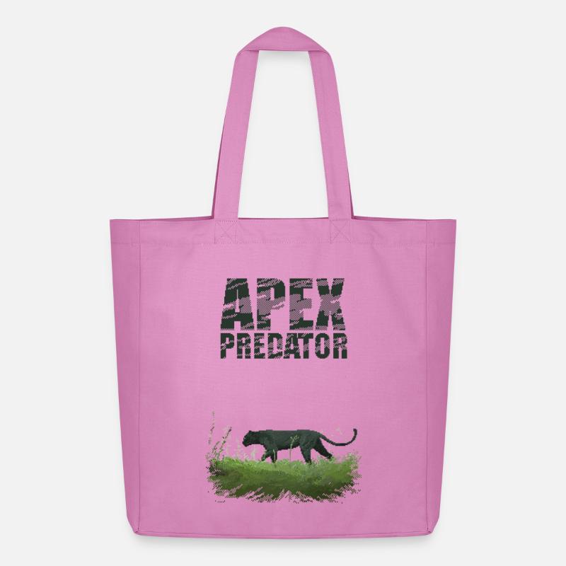 Retro Pixel Art Apex Predator - Midweight recycelter Stoffbeutel von Stanley/Stella - Pink