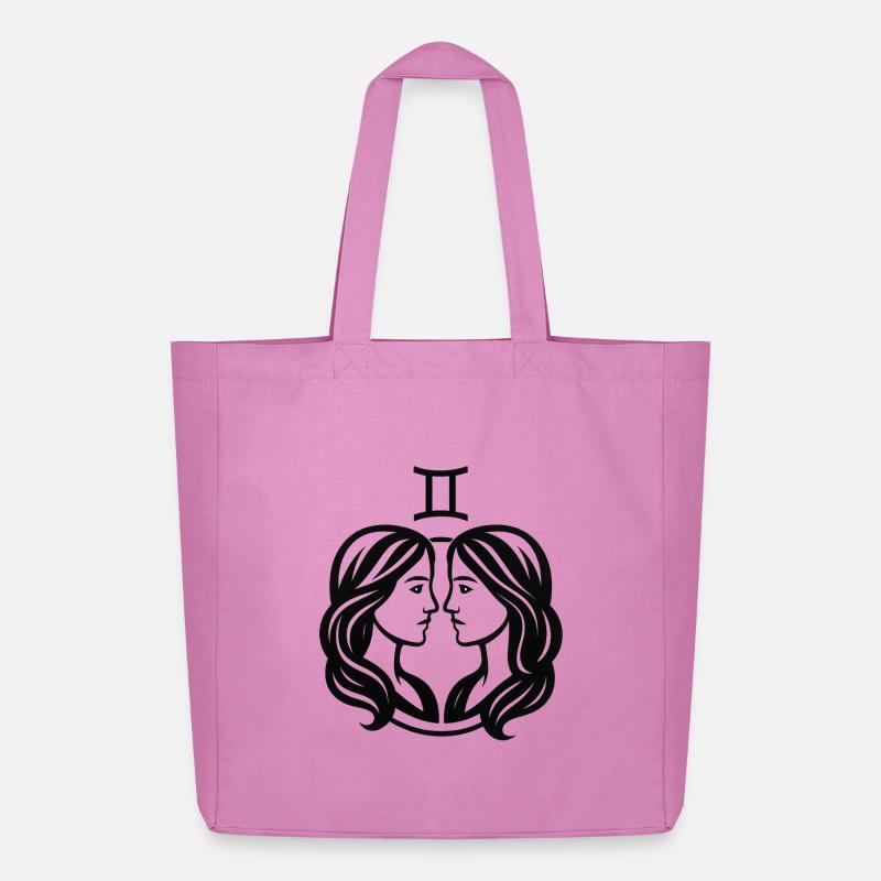 Sternzeichen Zwilling - Midweight recycelter Stoffbeutel von Stanley/Stella - Pink