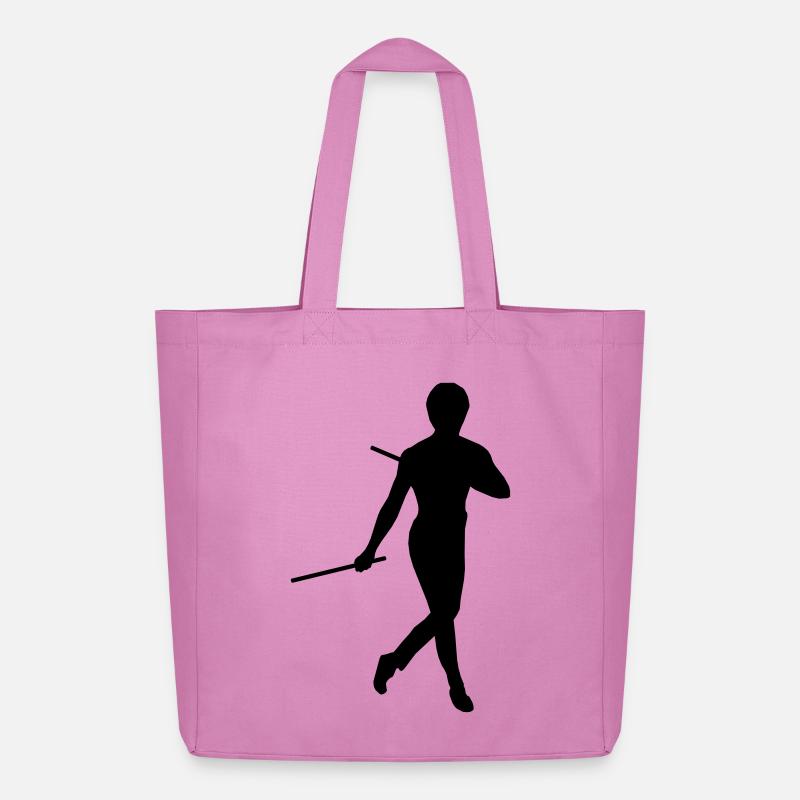Bruce Lee Kung Fu Escrima Schattenfigur - Midweight recycelter Stoffbeutel von Stanley/Stella - Pink