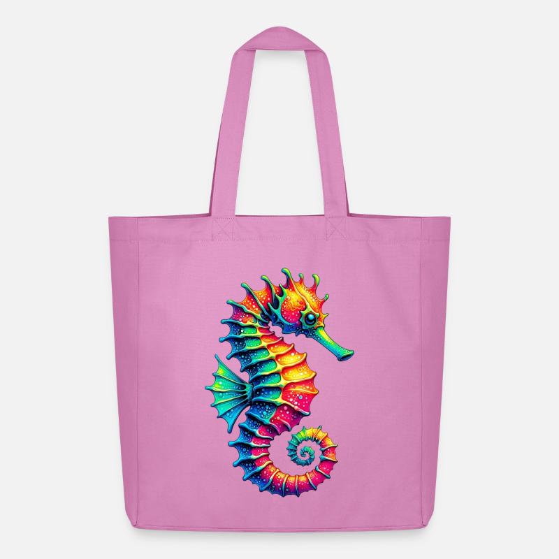 Seepferdchen - Midweight recycelter Stoffbeutel von Stanley/Stella - Pink