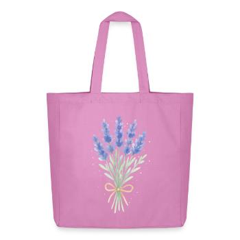 Lavendel Sträußchen - Midweight recycelter Stoffbeutel von Stanley/Stella - Pink - Vorne
