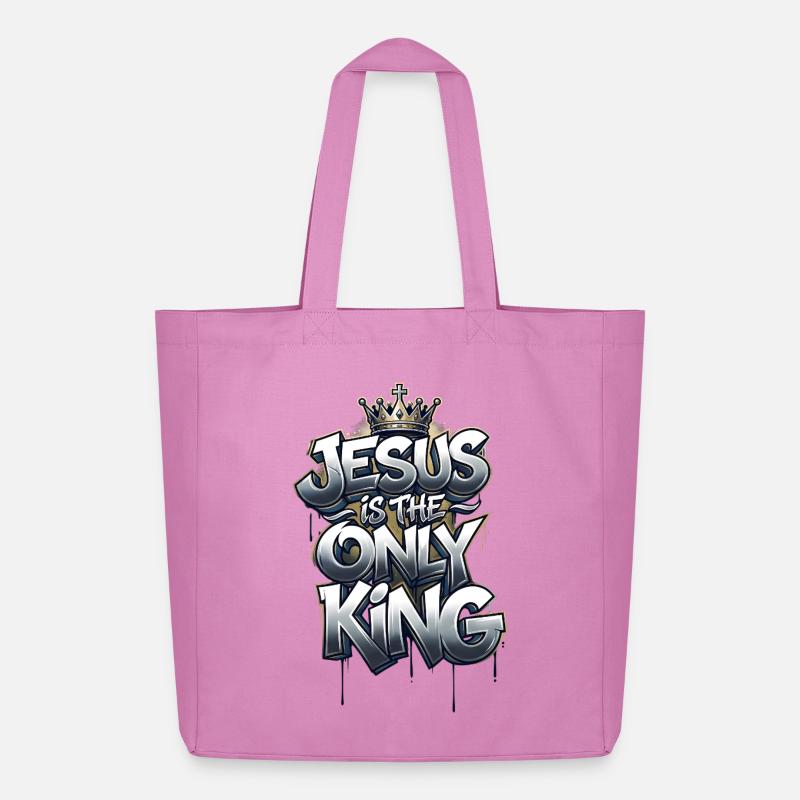 Jesus is the only King - Midweight recycelter Stoffbeutel von Stanley/Stella - Pink