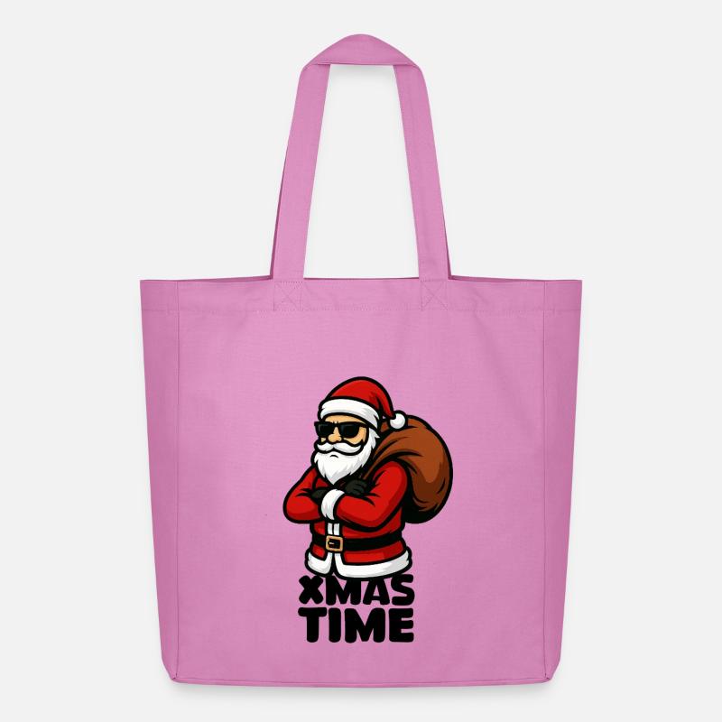 Cooler Santa mit Geschenksack - Midweight recycelter Stoffbeutel von Stanley/Stella - Pink
