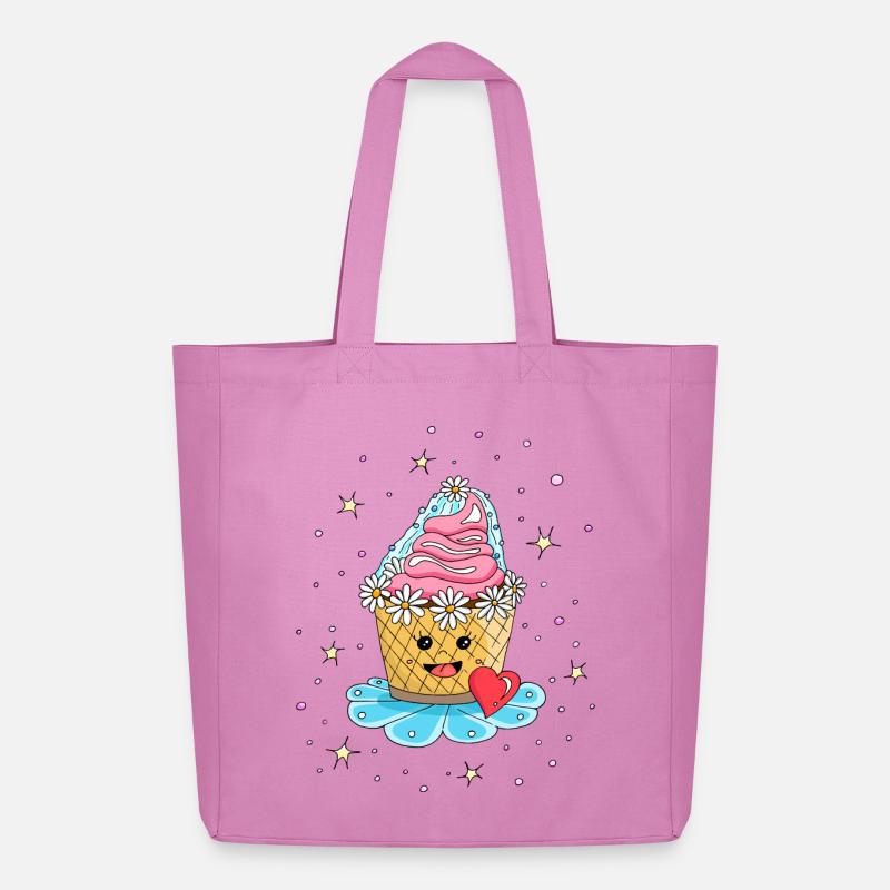 Cupcake Muffin Kuchen als Braut - Midweight recycelter Stoffbeutel von Stanley/Stella - Pink