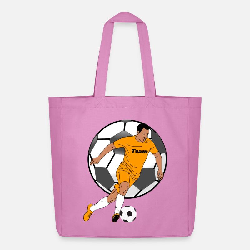 Teamgeist im Orangentrikot - Midweight recycelter Stoffbeutel von Stanley/Stella - Pink