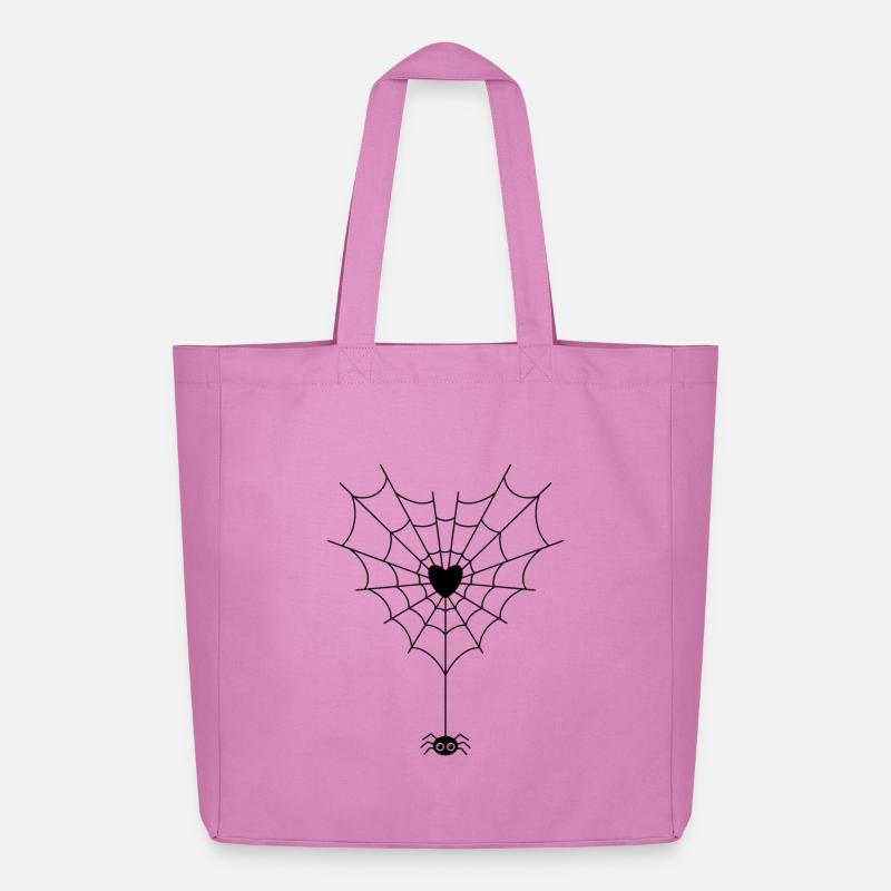 Spinne im Spinnennetz - Midweight recycelter Stoffbeutel von Stanley/Stella - Pink
