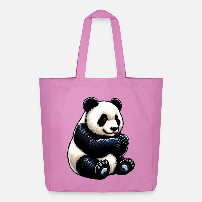 Panda - Midweight recycelter Stoffbeutel von Stanley/Stella - Pink