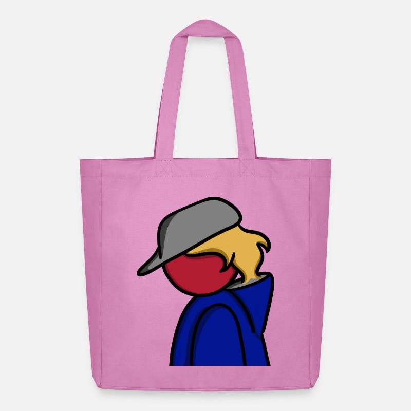 Ein Blick auf Blau - Midweight recycelter Stoffbeutel von Stanley/Stella - Pink