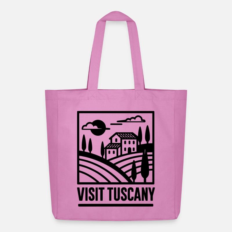 visit tuscany - Midweight recycelter Stoffbeutel von Stanley/Stella - Pink