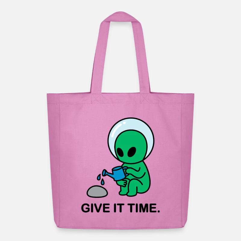 Interstellar Patience - Midweight Recycled Tote Bag by Stanley/Stella - pink