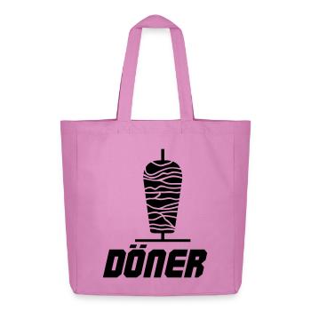 Döner Kebab - Midweight recycelter Stoffbeutel von Stanley/Stella - Pink - Vorne