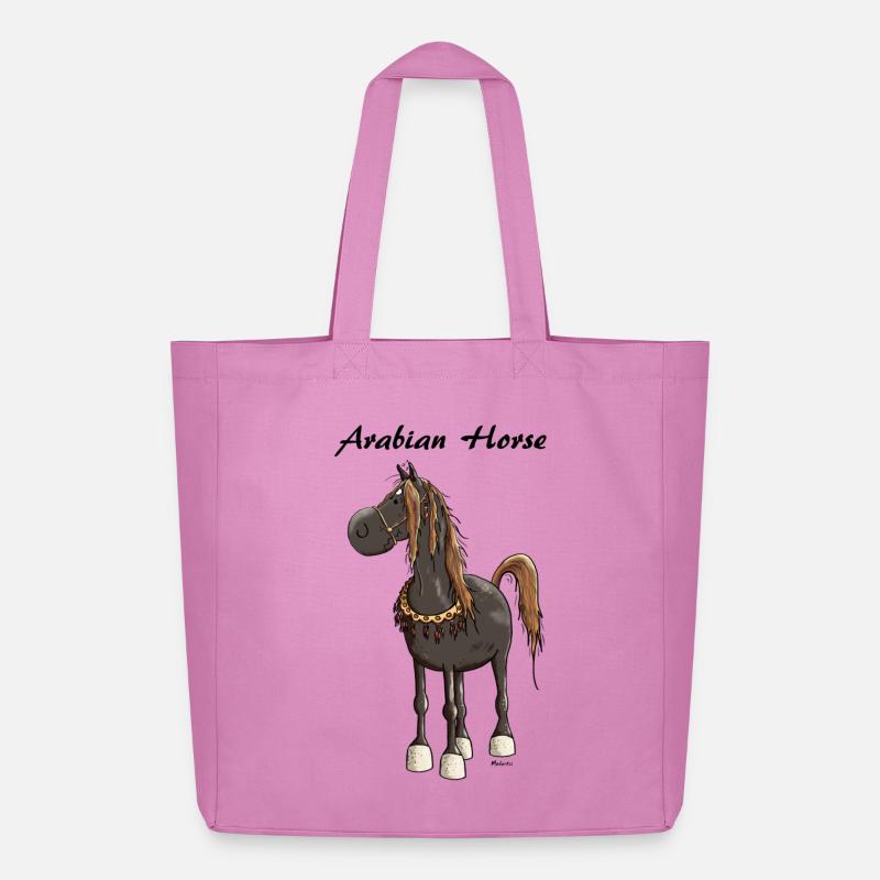 Verträumtes Araber Pferd - Araber - Midweight recycelter Stoffbeutel von Stanley/Stella - Pink