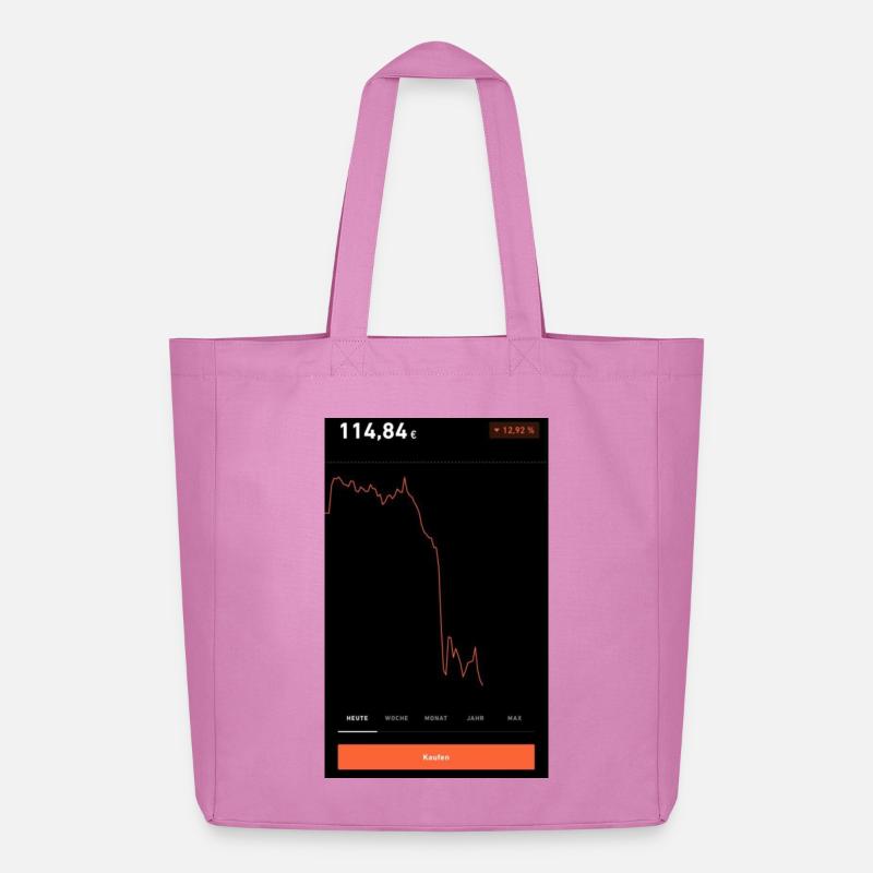 Aktiencrash - Midweight recycelter Stoffbeutel von Stanley/Stella - Pink