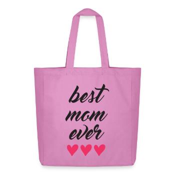 Beste Mutter aller Zeiten - Midweight recycelter Stoffbeutel von Stanley/Stella - Pink - Vorne
