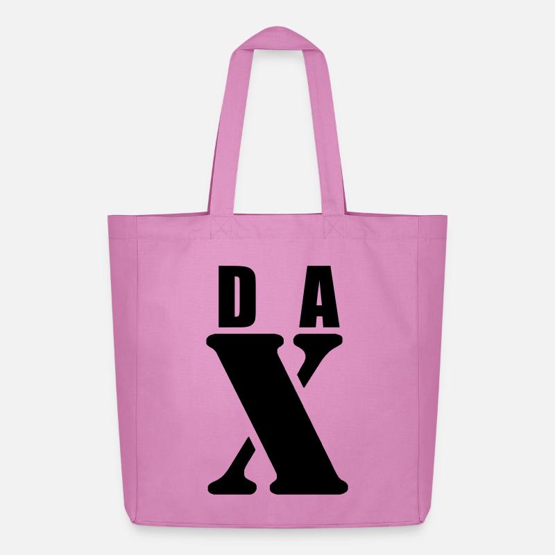 Dax – First Name Design | Minimal Typography - Midweight Recycled Tote Bag by Stanley/Stella - pink