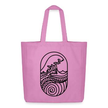 Deine Neue Welle – Küste, Sonne & Surf-Vibes - Midweight recycelter Stoffbeutel von Stanley/Stella - Pink - Vorne