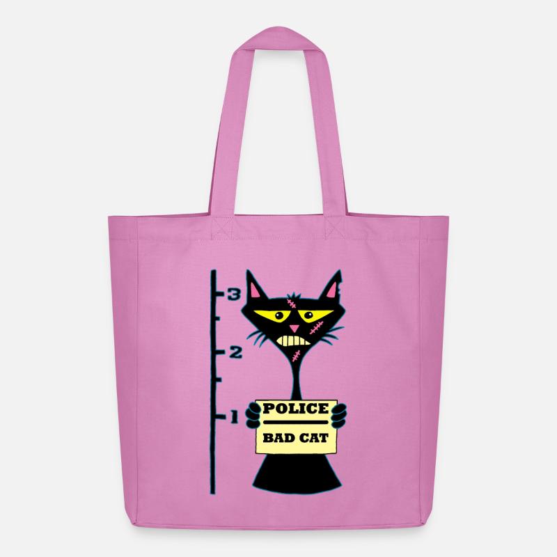 Abschaum-Katze - Midweight recycelter Stoffbeutel von Stanley/Stella - Pink