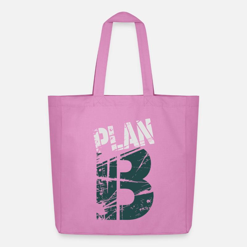 Grunge 13 Numeric Glyph - Midweight Recycled Tote Bag by Stanley/Stella - pink