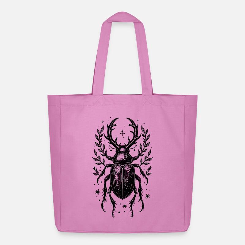 Lorbeerwappen Emblem-Schild - Midweight recycelter Stoffbeutel von Stanley/Stella - Pink
