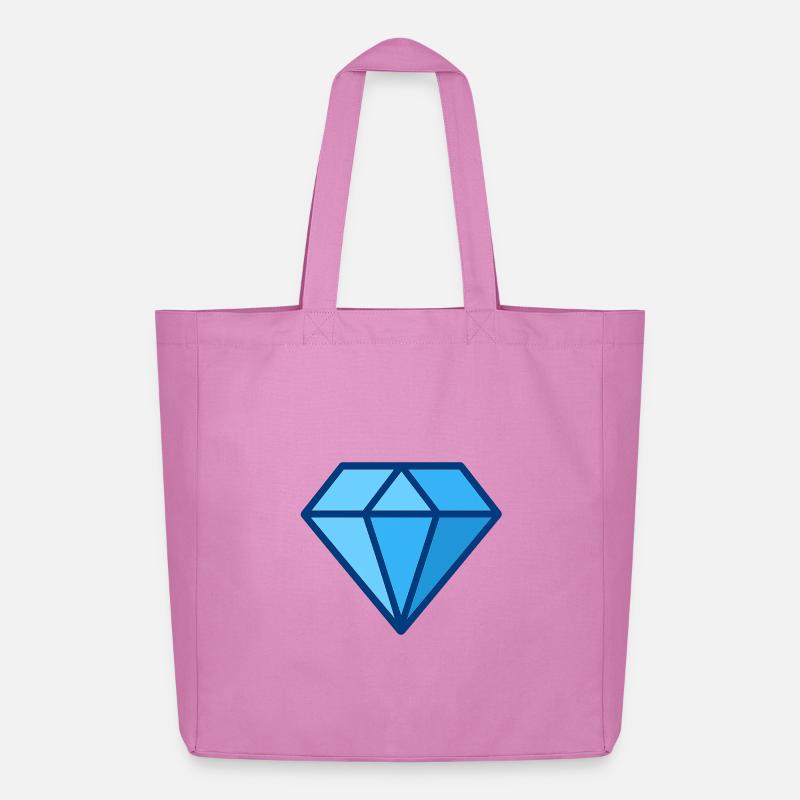 Geometrischer Diamant - Midweight recycelter Stoffbeutel von Stanley/Stella - Pink