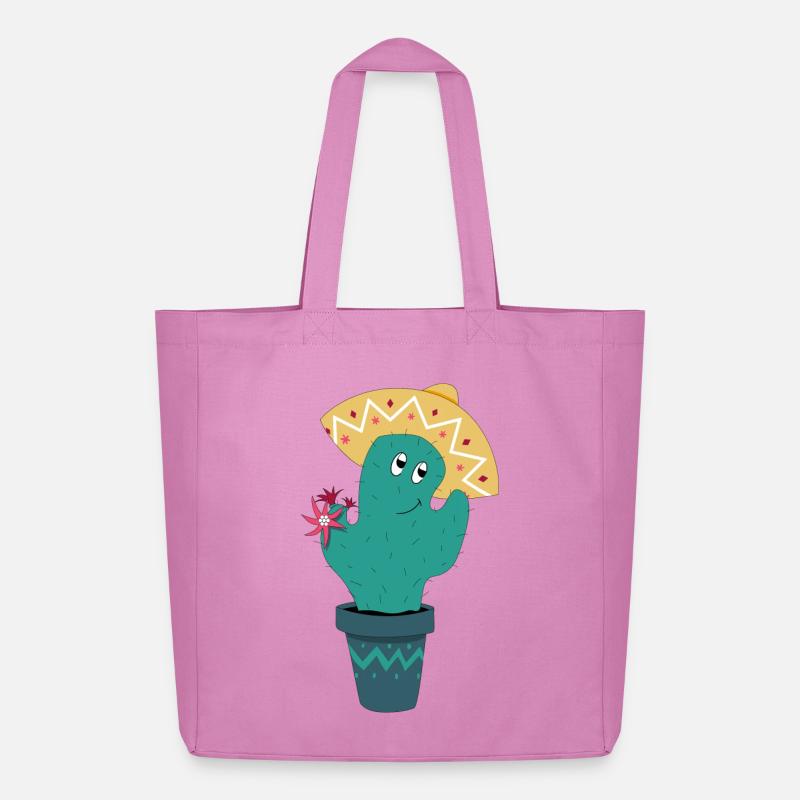 Mexikanischer Kaktus - Midweight recycelter Stoffbeutel von Stanley/Stella - Pink