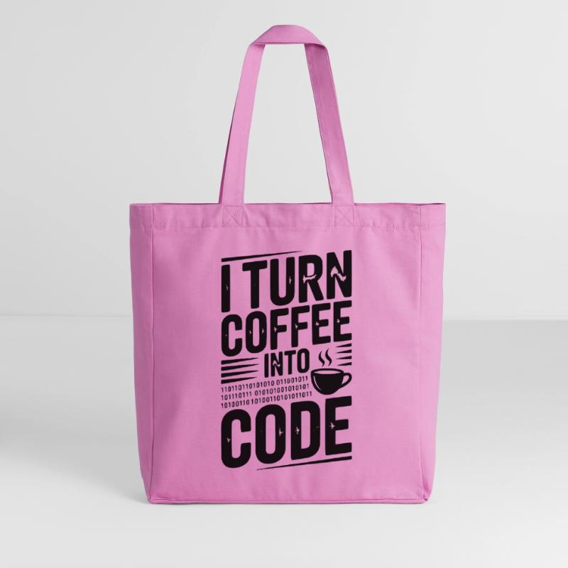I Turn Coffee Into Code Midweight Recycled Tote Bag by Stanley/Stella