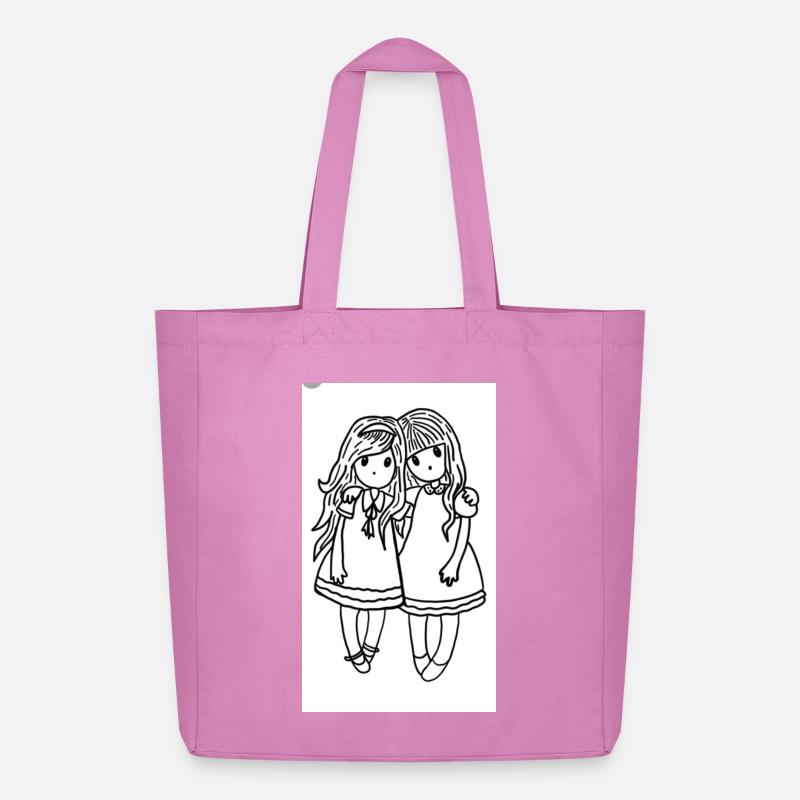 Mädchenduo - Midweight recycelter Stoffbeutel von Stanley/Stella - Pink