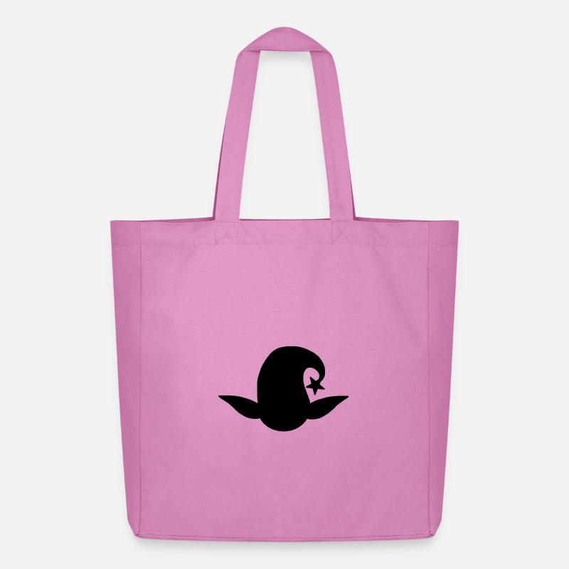 Silhouette des Lunali-Kopfes - Midweight recycelter Stoffbeutel von Stanley/Stella - Pink