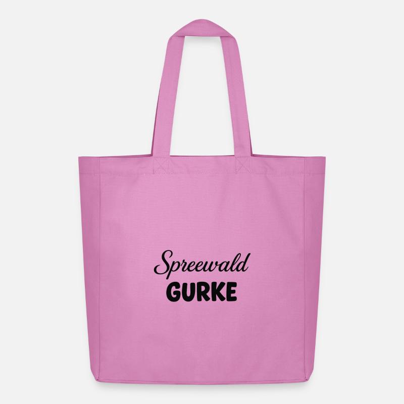 Spreewald Gurke Design - Midweight recycelter Stoffbeutel von Stanley/Stella - Pink