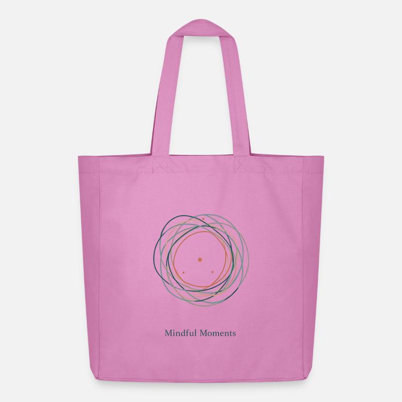 Achtsame Momente | Flow & Ruhe Design - Midweight recycelter Stoffbeutel von Stanley/Stella - Pink