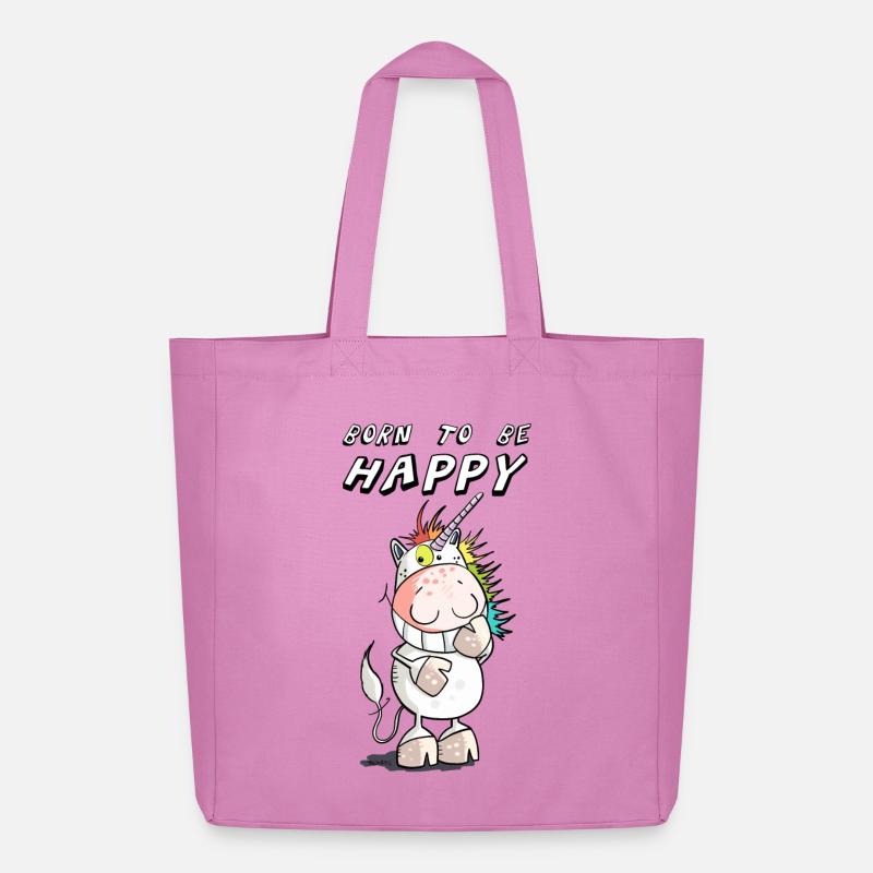 Born to be Happy - Midweight recycelter Stoffbeutel von Stanley/Stella - Pink