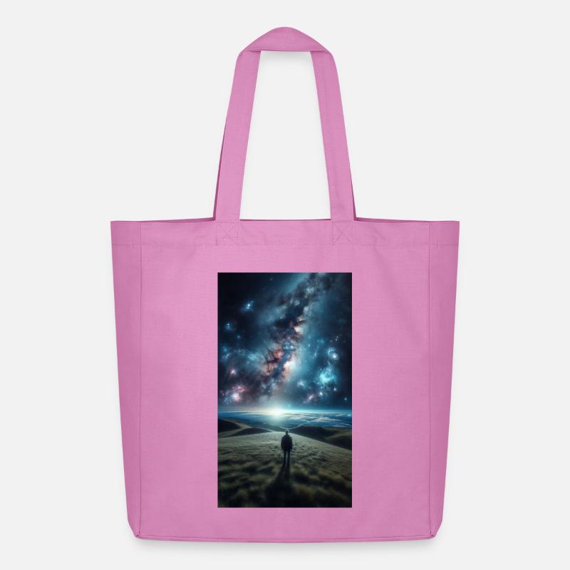 Kosmische Grenze - Midweight recycelter Stoffbeutel von Stanley/Stella - Pink