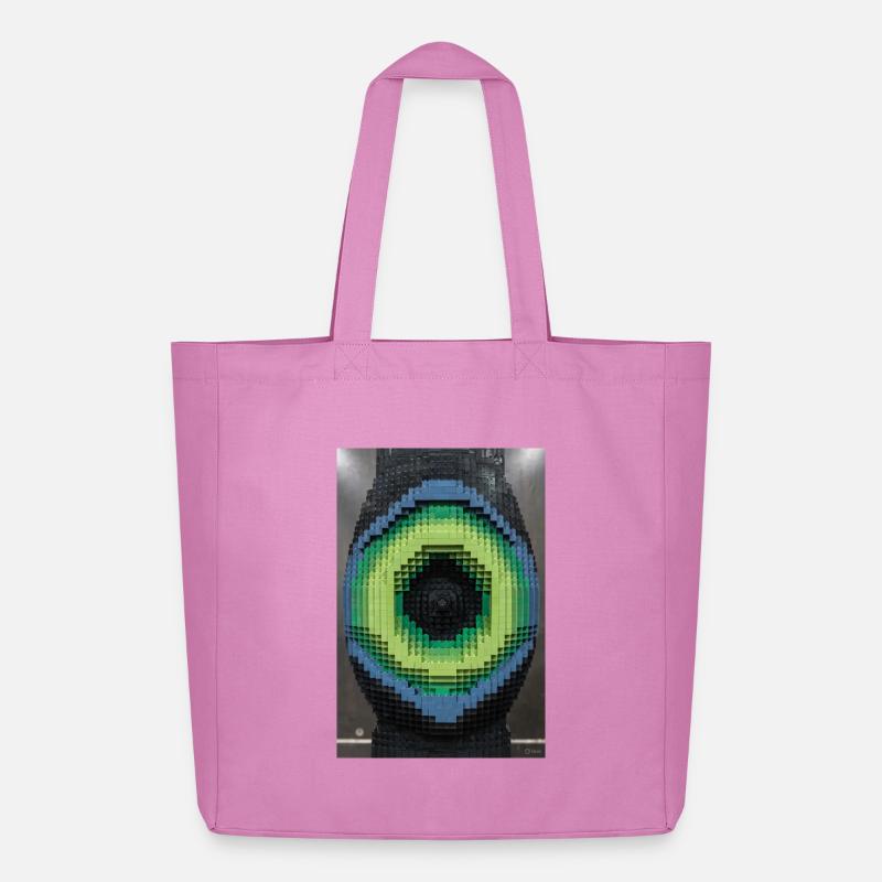 Pixel Eye Mosaik - Midweight recycelter Stoffbeutel von Stanley/Stella - Pink