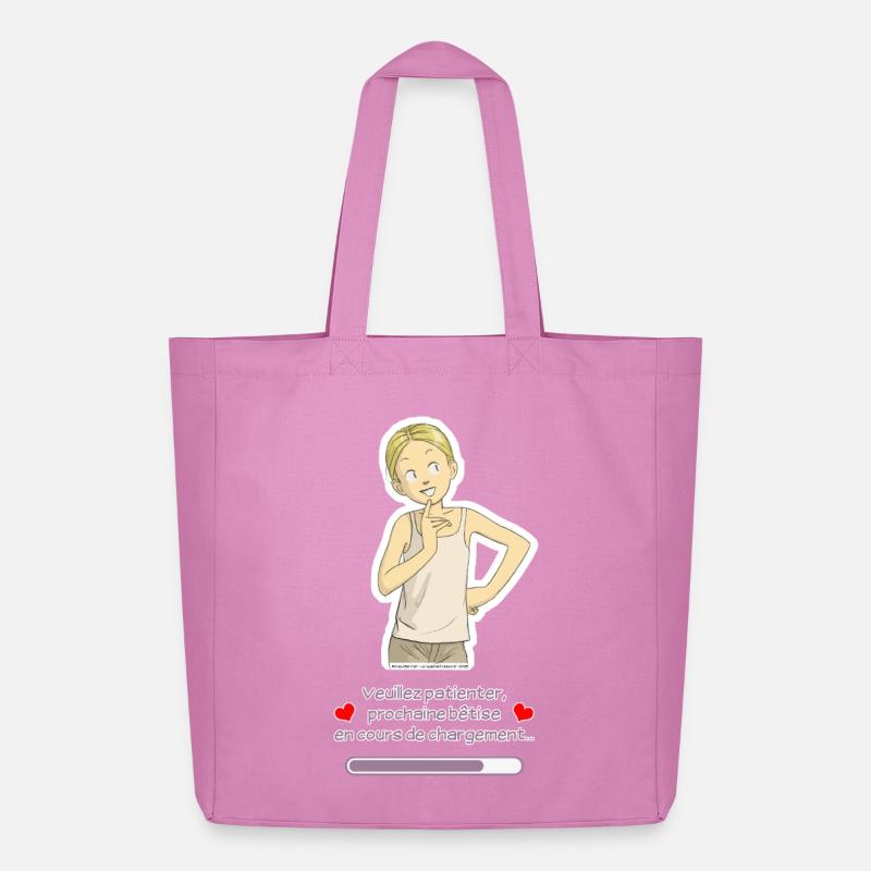Loading a Stupidity - Midweight Recycled Tote Bag by Stanley/Stella - pink