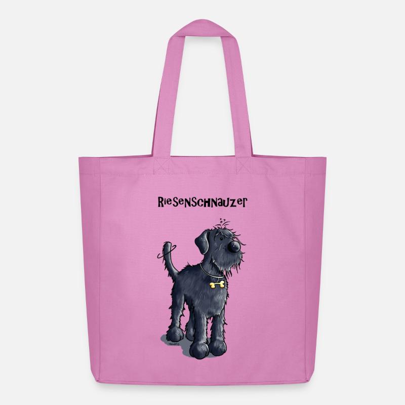 Süßer Riesenschnauzer - Midweight recycelter Stoffbeutel von Stanley/Stella - Pink
