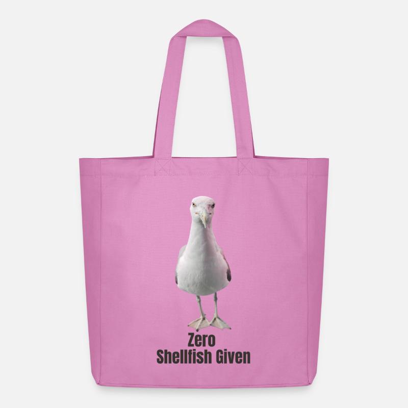 Abstrakte Möwe mit farbigen Akzenten - Midweight recycelter Stoffbeutel von Stanley/Stella - Pink