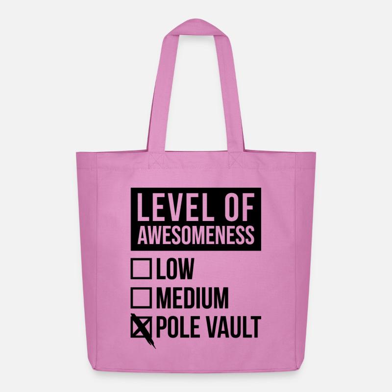 Pole Vault - Midweight Recycled Tote Bag by Stanley/Stella - pink