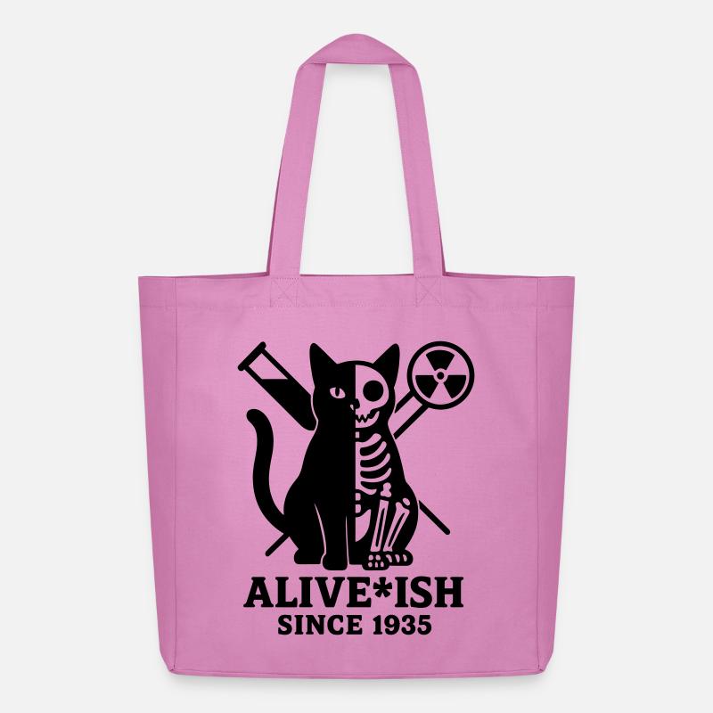 Schrödinger's cat - Midweight Recycled Tote Bag by Stanley/Stella - pink